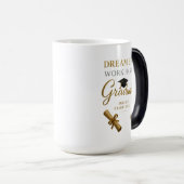 Magique Mug de Morphing Gold & Black Graduation - 15oz Cha (Devant droit)