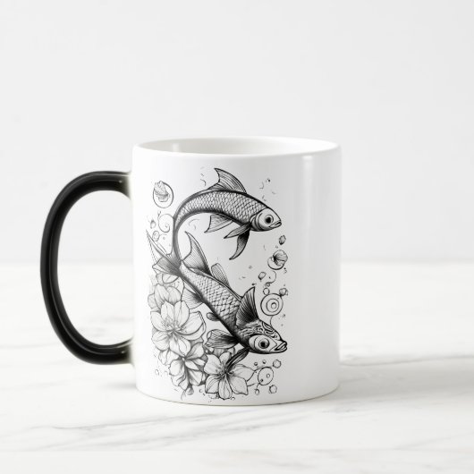 Magique Mug de Morphing Koi Pond - 11oz (Gauche)