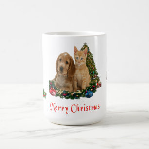 Magique Mug de Noël chiots et chatons