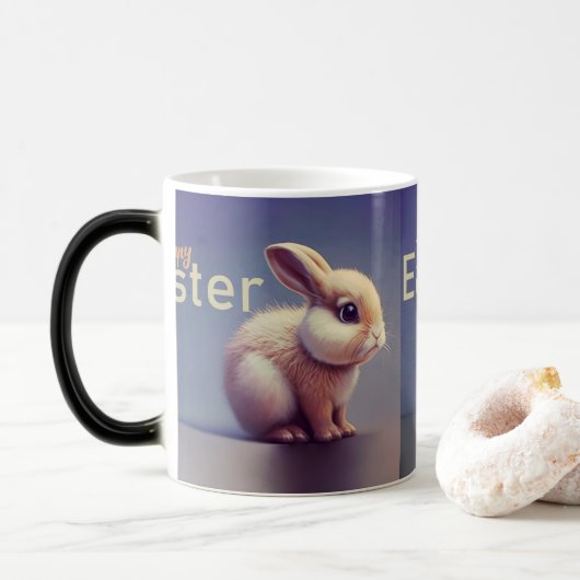 Magique Mug de Pâques à thème lapin (Avec donut)