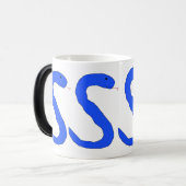 Magique Mug de serpent bleu SSSS (Devant gauche)