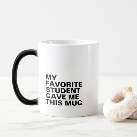 Magique Mug de typographie personnalisée avec initiale (Avec donut)