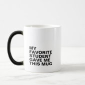 Magique Mug de typographie personnalisée avec initiale (Gauche)