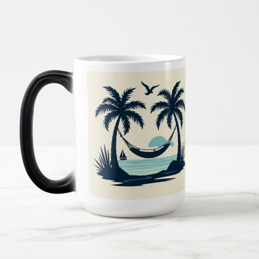Magique Mug d'évasion tropicale se détendre au Paradis cha (Gauche)