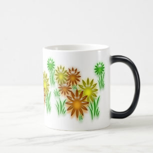 Magique Mug - fleurs de néon 3D (v.2)
