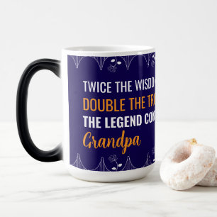Magique Mug Grand-père Photo Personnalisé avec Bordure Dél