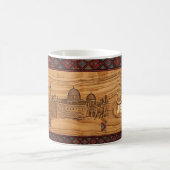 Magique Mug Jérusalem de style gravé sur bois (Centre)