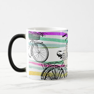 Magique mug joie de vélo avec citation inspirante