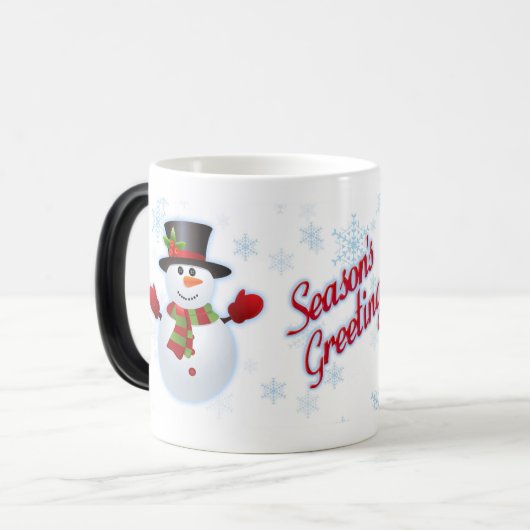 Magique Mug Joyeuses Fêtes Snowman Morphant (Devant gauche)