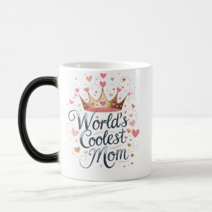 Magique Mug maman le plus froid du monde - Gold Crown & He