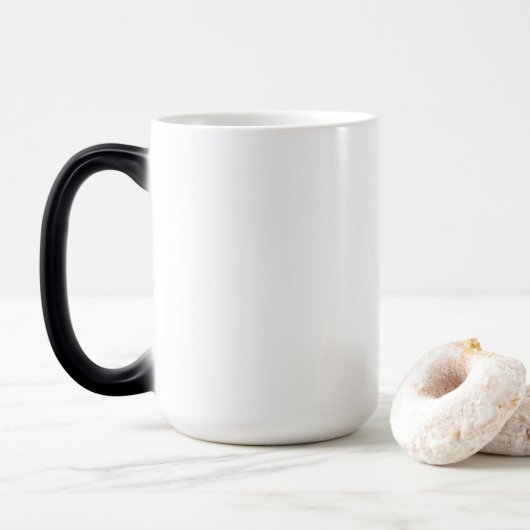 Magique Mug Morphing personnalisable, 15 oz (Avec donut)