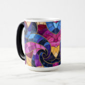 Magique Mug Mosaic Fancy Cafe Mug (Devant gauche)