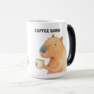 MAGIQUE MUG POUR LES AMATEURS DE CAPYBARA ET CAFÉ