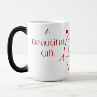 Magique Mug 'Un beau cadeau' à changement de couleur