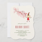 Magique Noël Elf Classic Fête Invitation (Devant)