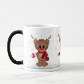 Magique Noël Vacances Reindeer transforme la mug (Gauche)