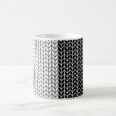 Magique NOIR & BLANC KNIT Morphing Mug (Centre)