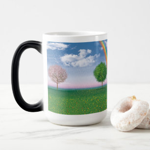 Magique OEuvre d'art en 4 saisons MORPHING coffee mug