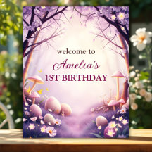 Magique Pâques Thème 1er anniversaire Affiche de b