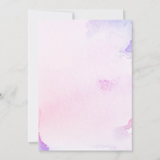 Magique Pastel Unicorn Invitation fête d'anniversa (Dos)