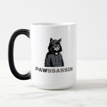 PAWSSASSIN Morphing Mug – Hood Cat in Disguise