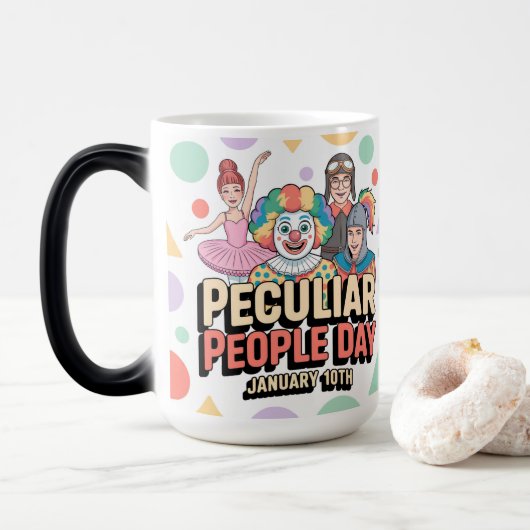 Magique  Peculiar People Day Morphing Mug (Avec donut)