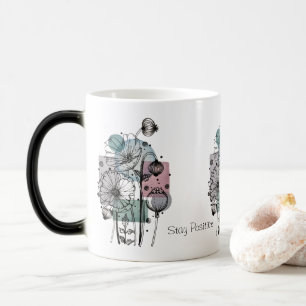 Magique Pépites Doodé Dans L'Encre Et Aquarelle Café Mug