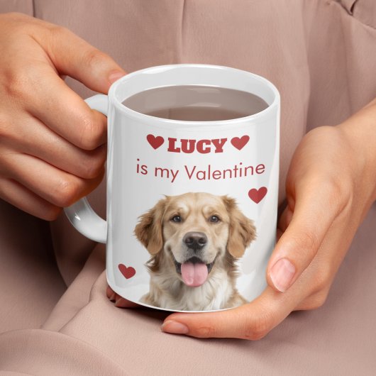 Magique Personalized Dog Photo Valentine’s Day Mug