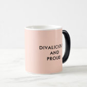 Magique PETIT DIVA Pastel Mug Rose pour Divas (Devant droit)