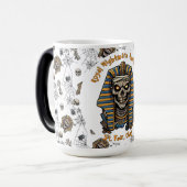 Magique 🤍 Pharaon blanc Mummy Mug 🎃 👑 (Devant gauche)