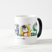 Magique Pingouins de fête Mug de Noël (Devant droit)