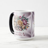 Magique Pink Libra Glyph Lavender Morphing Mug (Devant gauche)