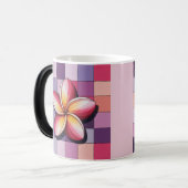 Magique Pink Plumeria Flower Morphing Mug (Devant gauche)
