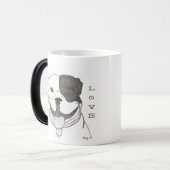 Magique Pitbull Love Mug (Devant gauche)