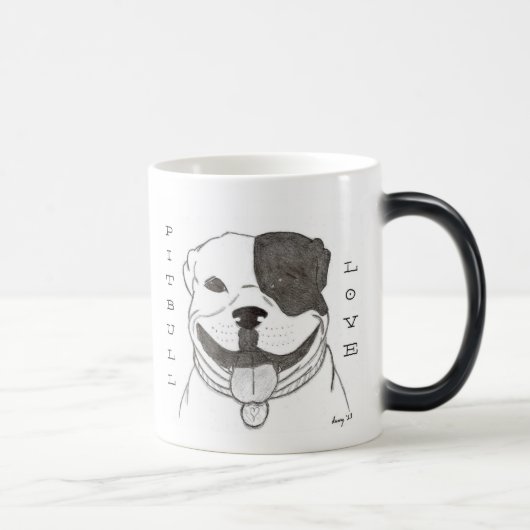 Magique Pitbull Love Mug (Droite)