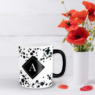 Magique Pneuka noir monogramme Café Mug