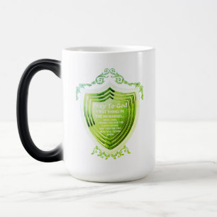 Magique Priez Dieu Gold Design Morph Mug