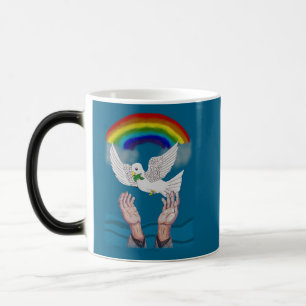 Magique Promise Dove & Rainbow Morphing Mug de Dieu