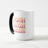 Magique Push Your Limit – Motivational Groovy Coffee Mug (Devant gauche)