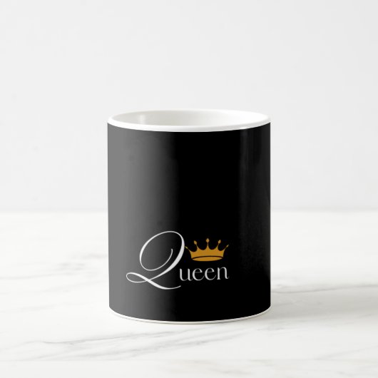Magique "Queen Energy : Mug noire avec design "Queen" gras (Centre)