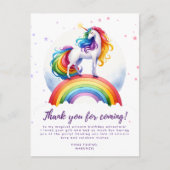 Magique Rainbow Unicorn Anniversaire Carte de reme (Devant)