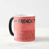 Magique Recette de pain grillé français Monogramme Mug Ext (Devant gauche)