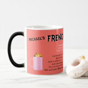 Magique Recette de pain grillé français Monogramme Mug Ext