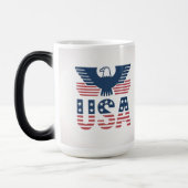 Magique Red White Blue Morphing USA Mug (Gauche)