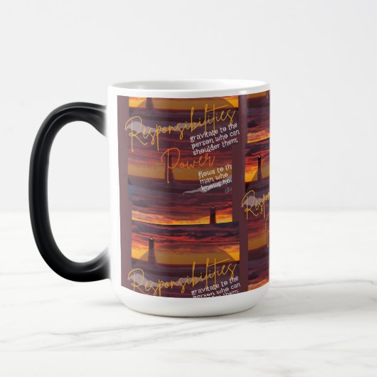 Magique Responsabilités et pouvoir Mug (Gauche)