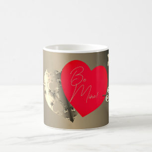 Magique Rose de bronze Coeur rouge Saint Valentin Mug magi