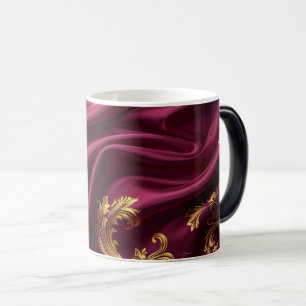 Magique Royal Burgundy & Gold Majestic Filigree mug