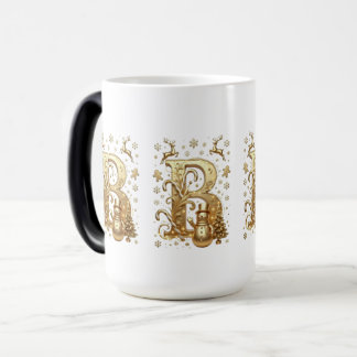 Magique Royal Gold B Luxury Snowman Magic Mug