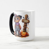 Magique Scarecrow Éffrayant Halloween Mug (Devant gauche)