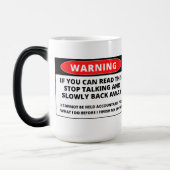 Magique Si Vous Pouvez Lire, Retournez Loin Drôle - Mug Mo (Gauche)